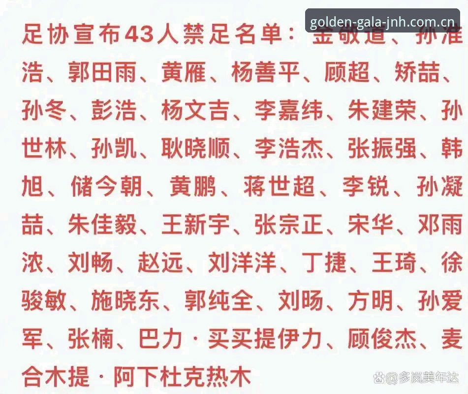 金年会官网推荐 资深用户分享:从足协第三批禁足名单看中国足球的治理风暴
